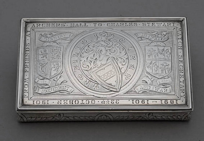 Scottish Silver Box - Archers Hall.